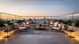 High-End Glamour Terrace Lounge