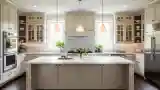 Elegant Kitchen with Marble Veins
