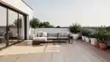Terrasa Scandynijska z Drewnem
